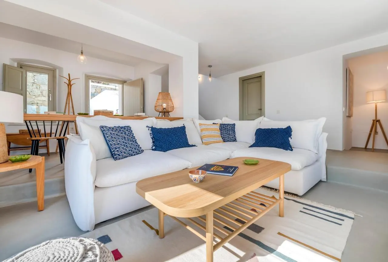 Bohemian Blue Villa - 7 Bdrm - Beach In 200M - Mg Villas Panormos  Panormos (Mykonos)